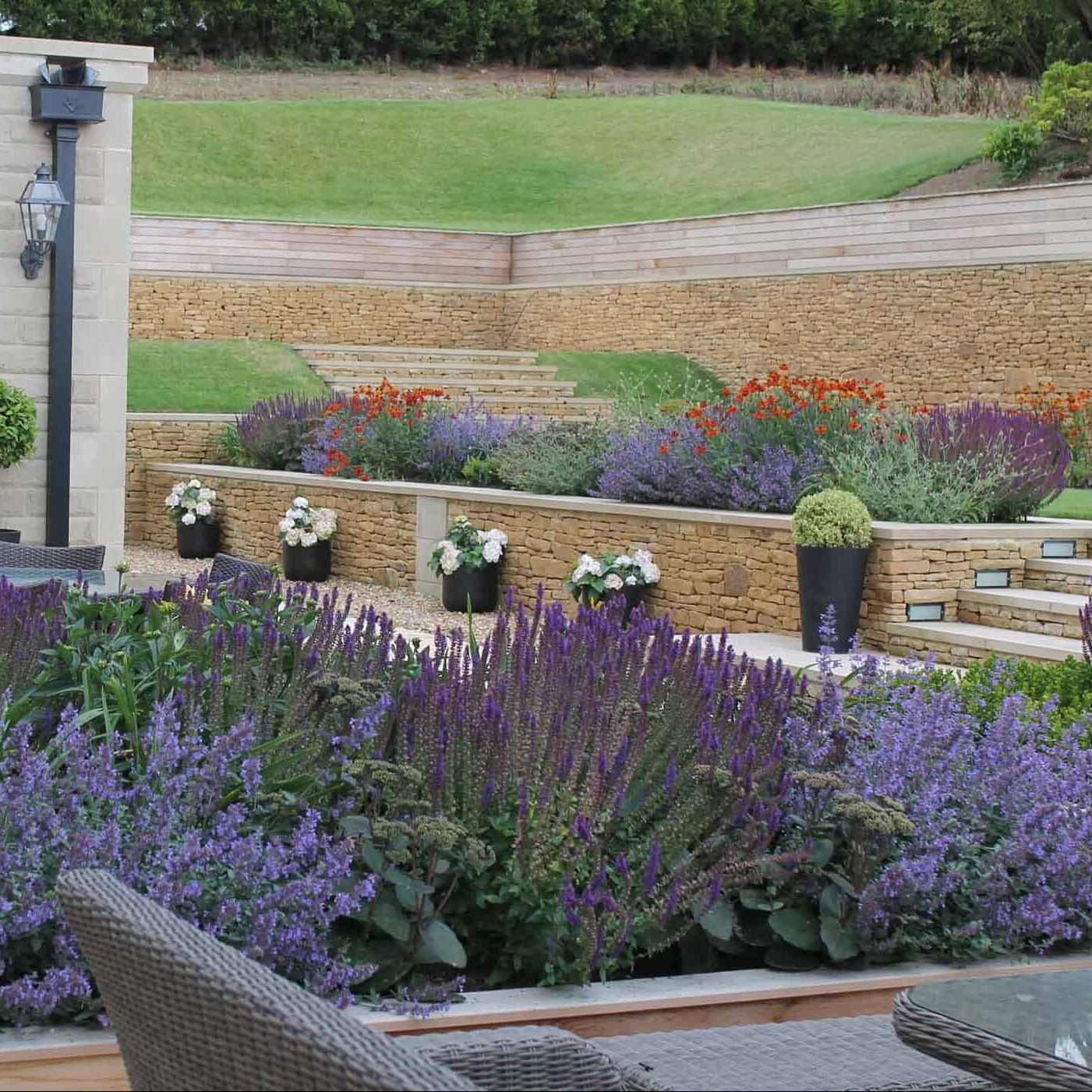 Bestall And Co Terrace Delight Modern terraced garden